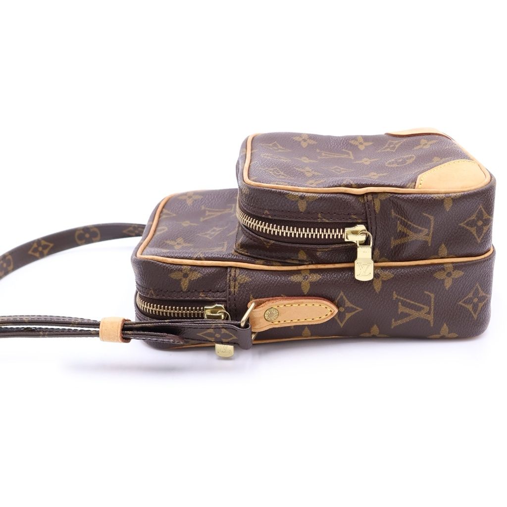 Louis Vuitton Monogram Amazon Mini Shoulder Bag Brown Leather Gold — view 3