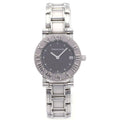 Tiffany & Co Atlas Date SS Quartz Stainless Watch Black Dial
