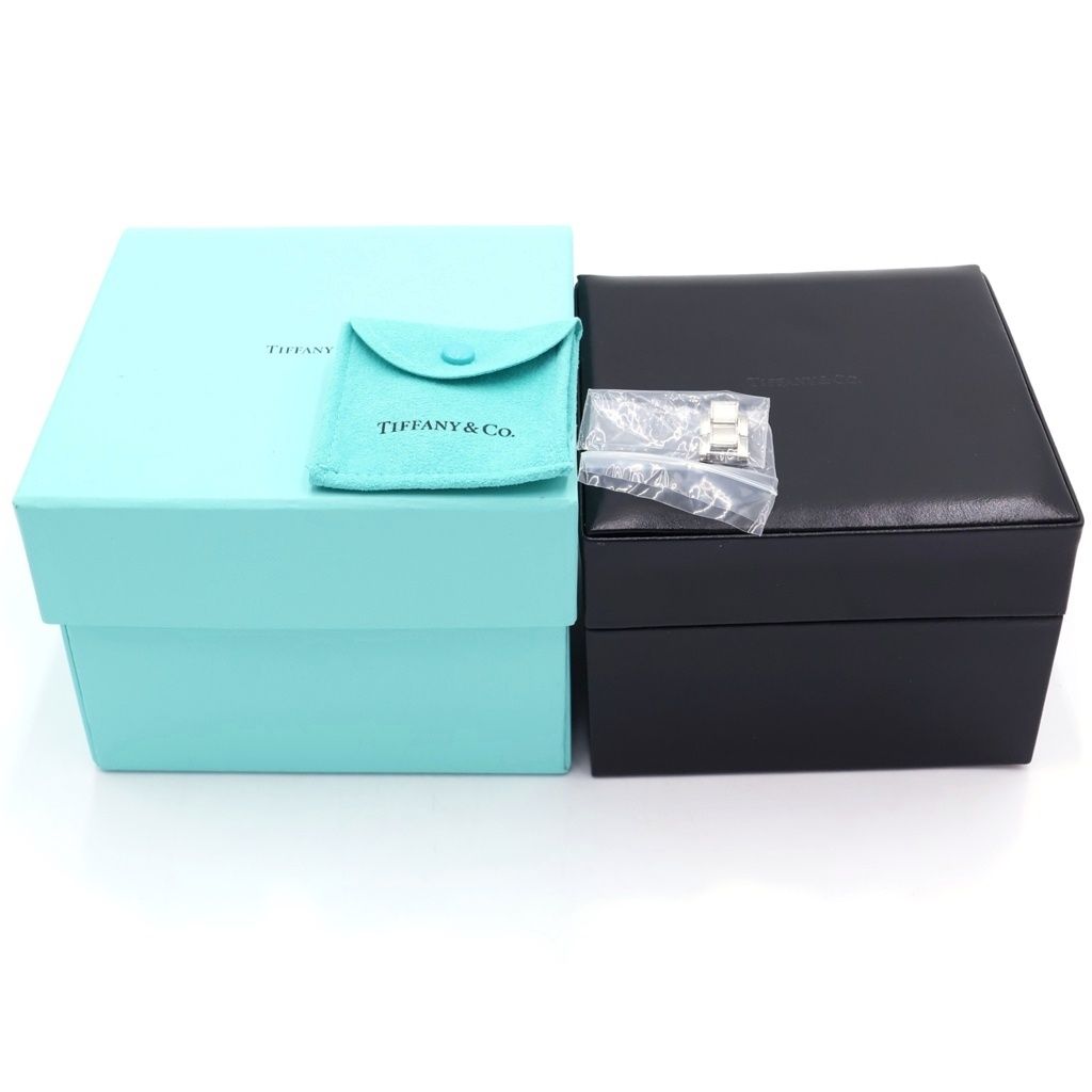 Tiffany & Co Atlas Date SS Quartz Stainless Watch Black Dial — view 6