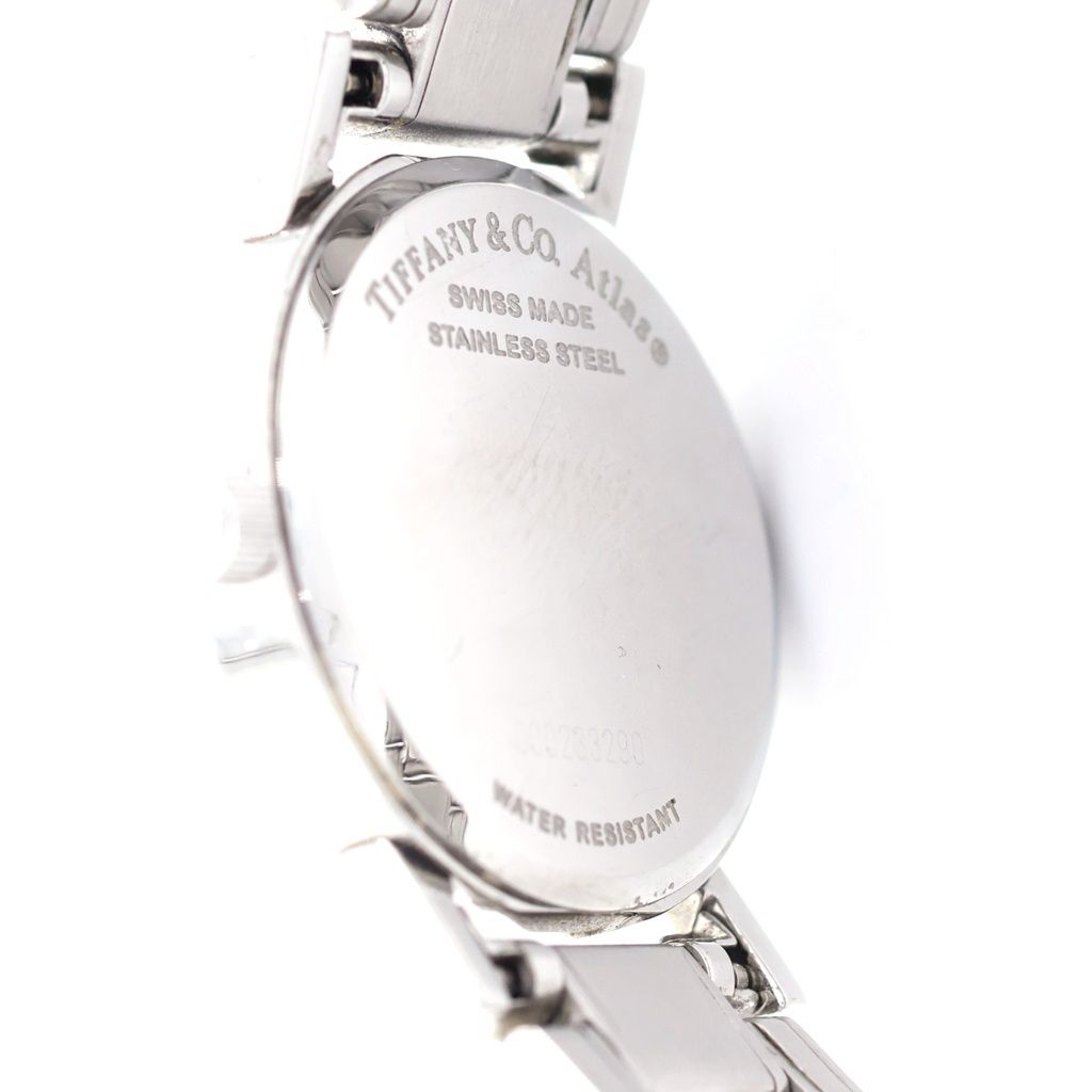 Tiffany & Co Atlas Date SS Quartz Stainless Watch Black Dial — view 5