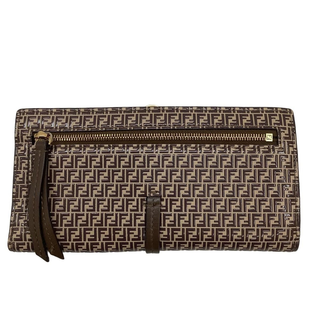 Fendi Wallet Micro FF Pattern Brown — view 2