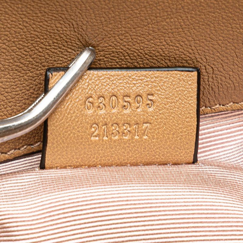 Gucci Interlocking 2-Way Shoulder Bag Beige Leather — view 9