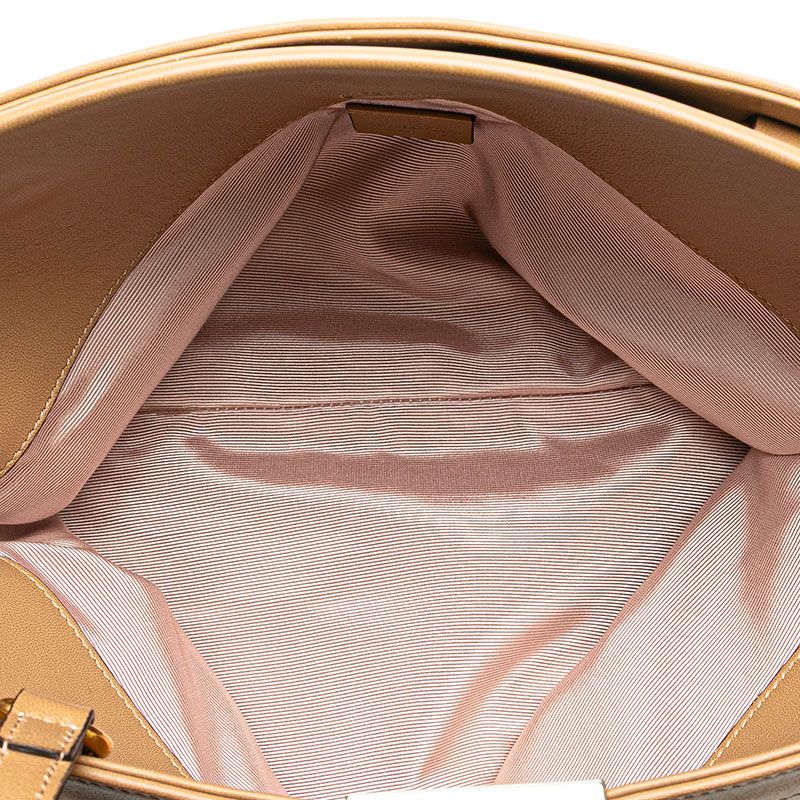 Gucci Interlocking 2-Way Shoulder Bag Beige Leather — view 7