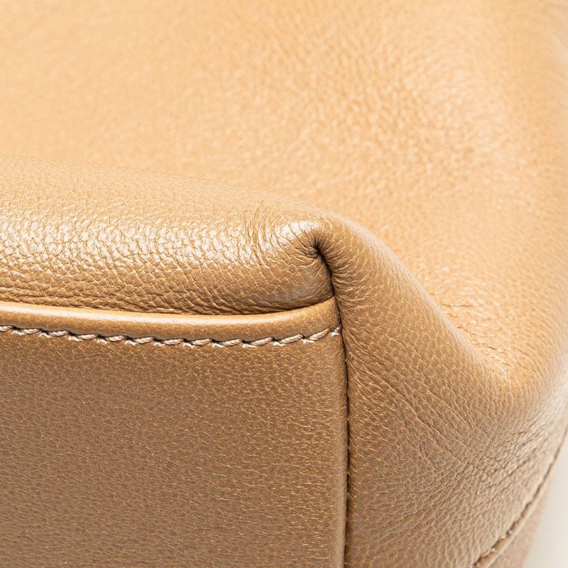 Gucci Interlocking 2-Way Shoulder Bag Beige Leather — view 6