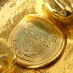Chanel Earrings Logo Gold — view 9
