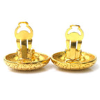 Chanel Earrings Logo Gold — view 6