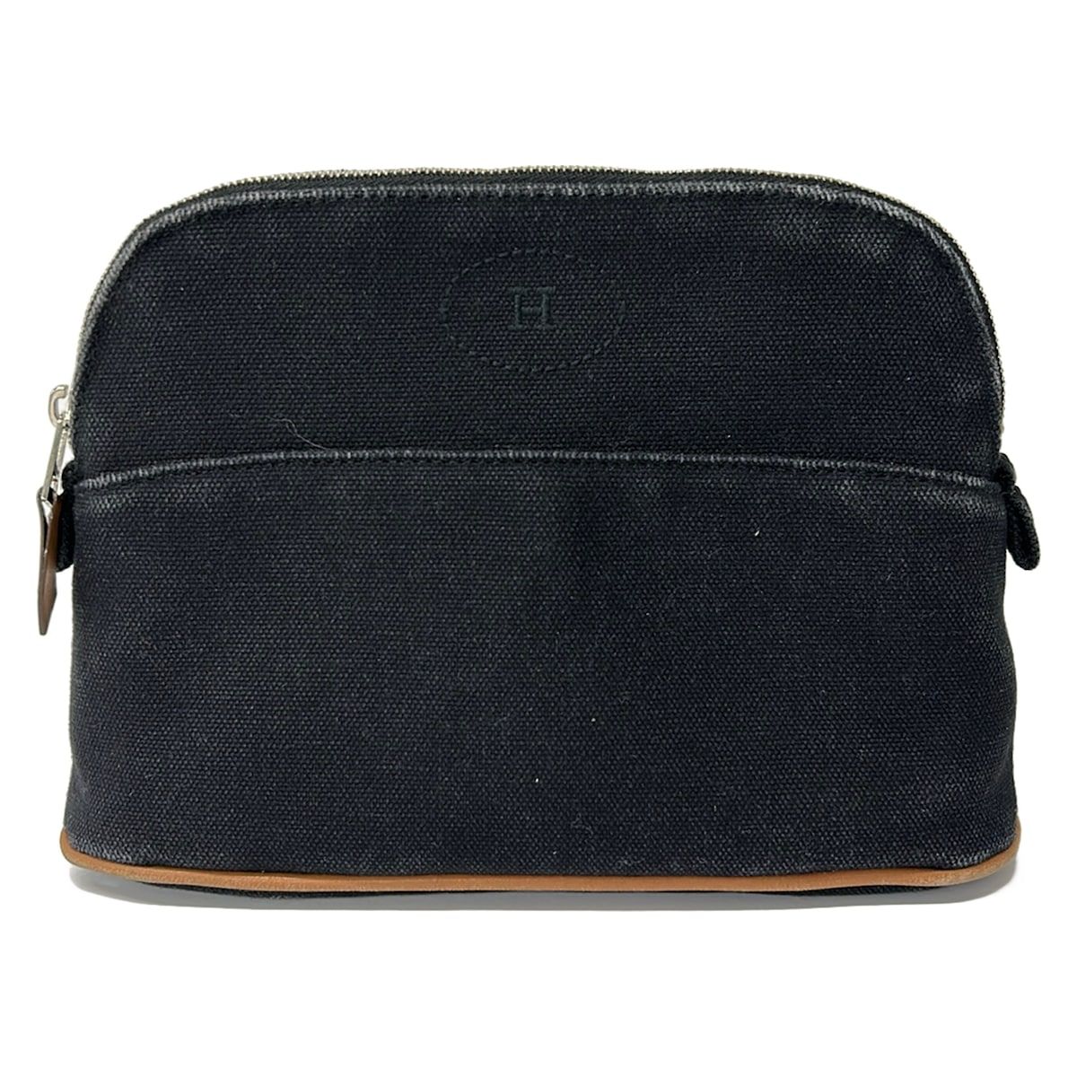 Hermes Pouch Black Leather