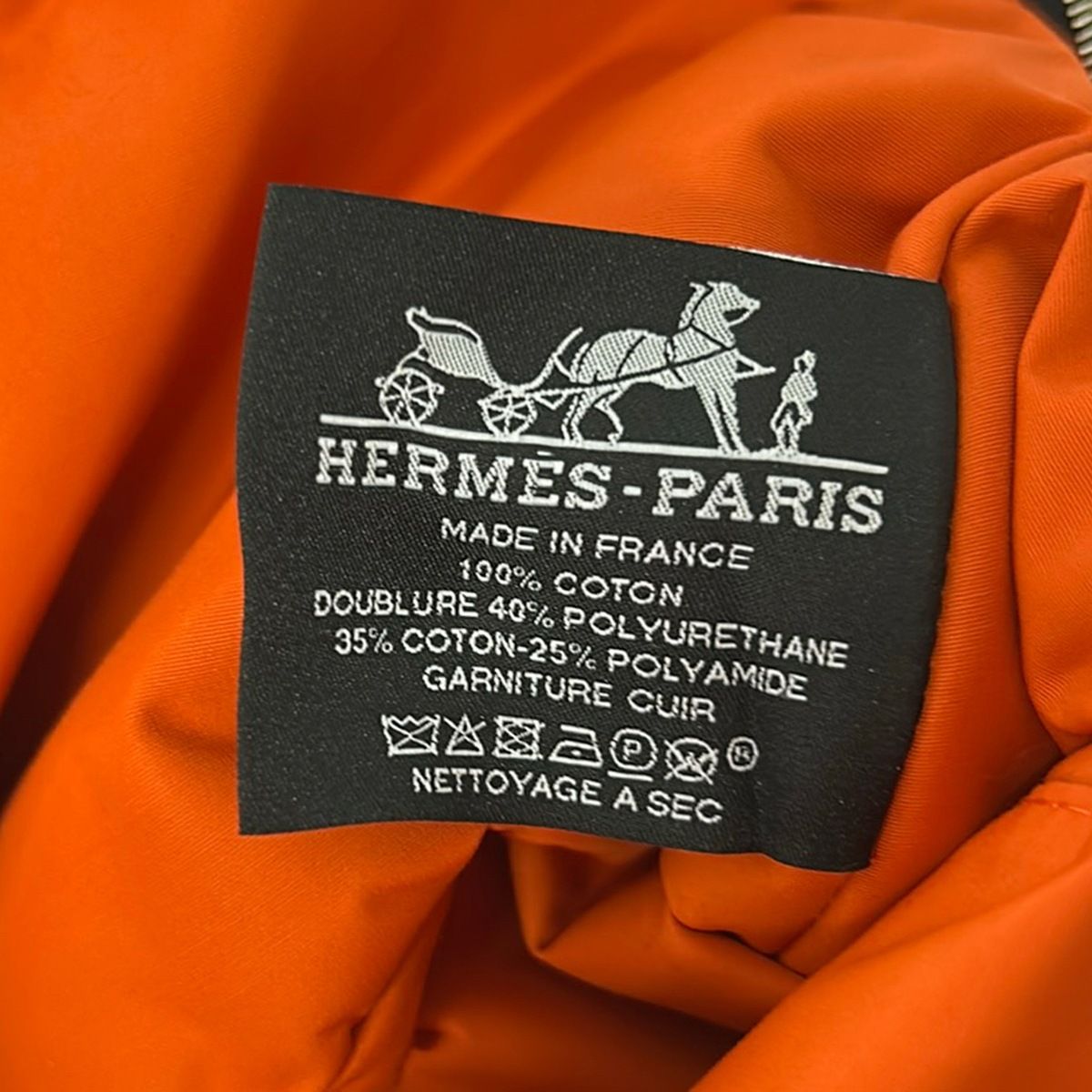 Hermes Pouch Black Leather — view 5