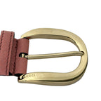 Gucci Belt 80 32 Pink Green Cotton Leather — view 3