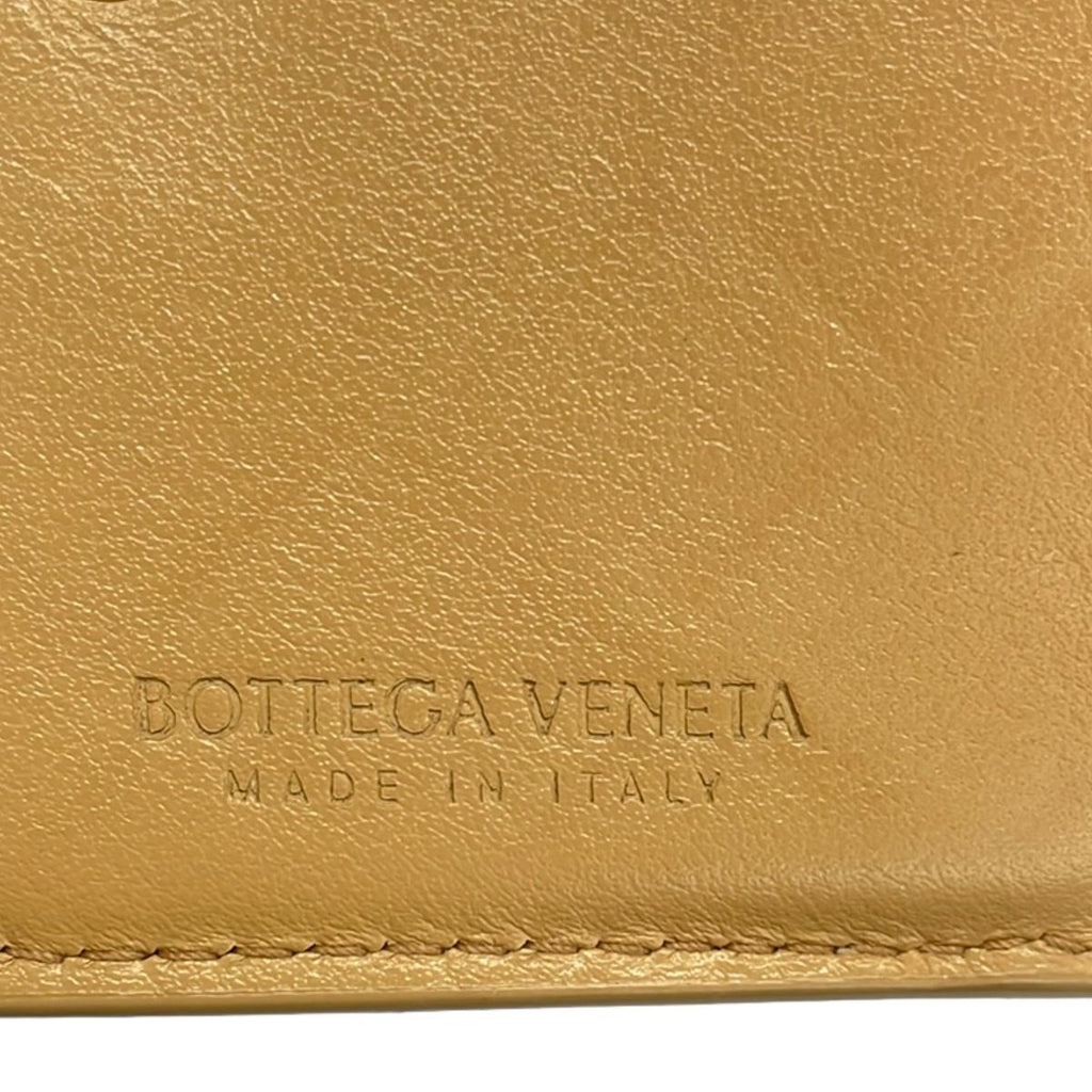 Bottega Veneta Trifold Wallet Intrecciato Light Brown Leather — view 5
