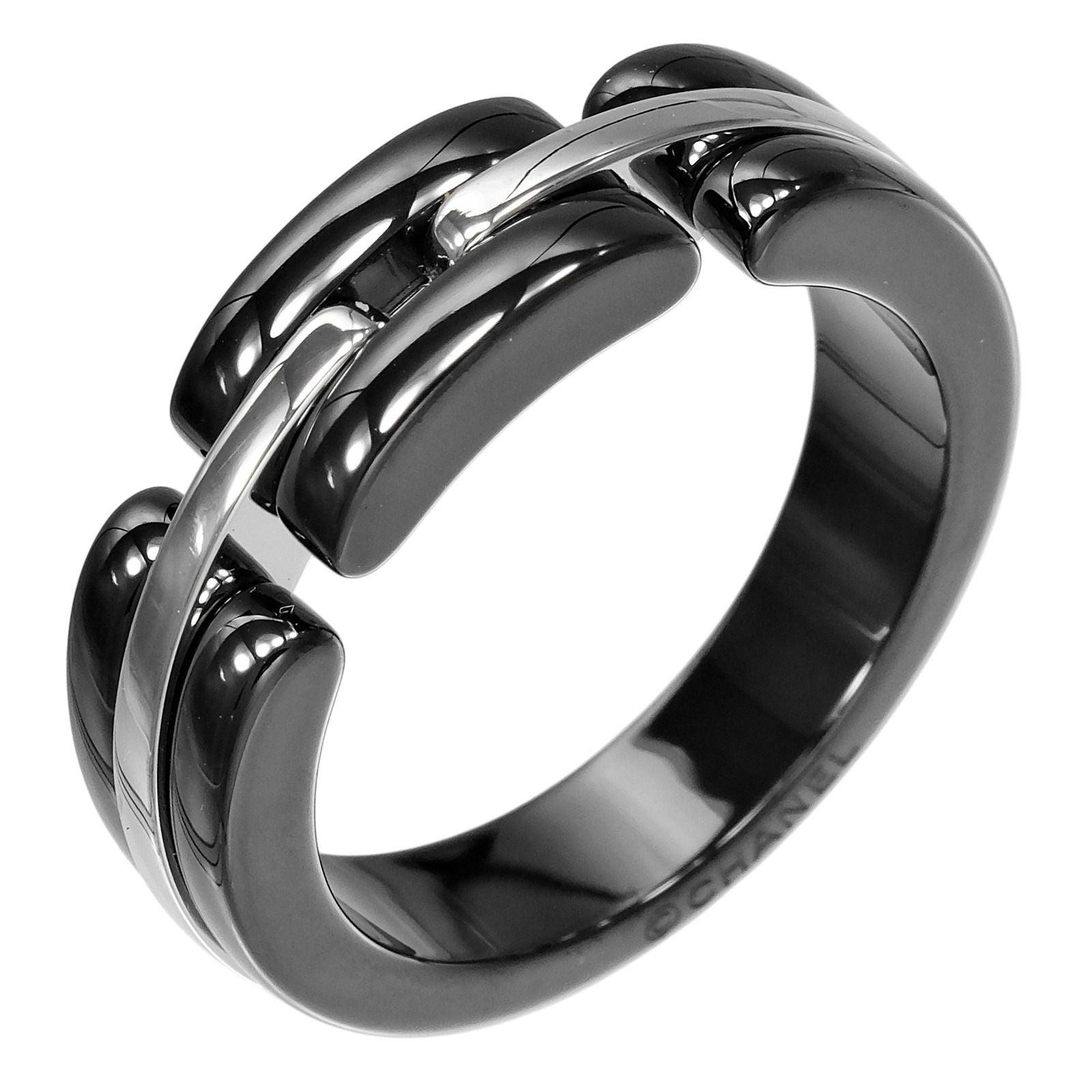 Chanel Ultra White Gold Ceramic Ring