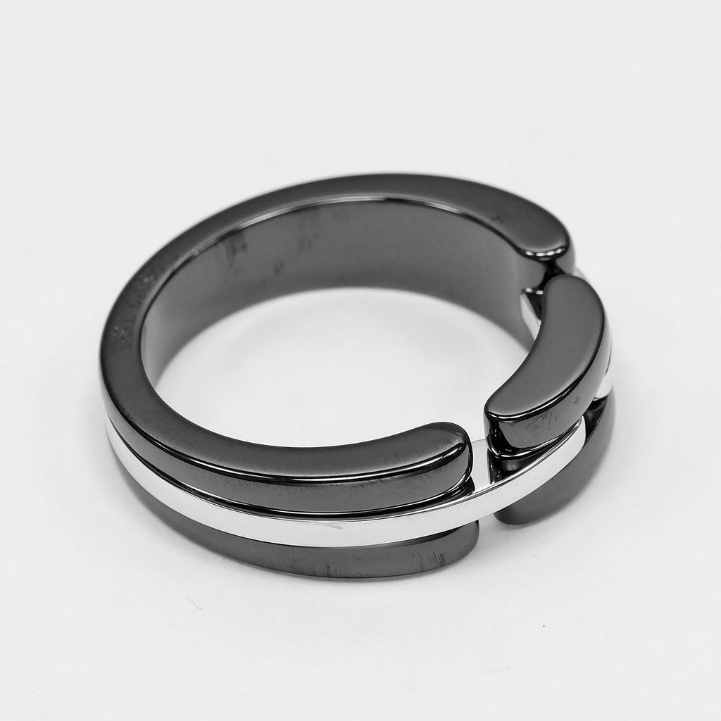 Chanel Ultra White Gold Ceramic Ring — view 7