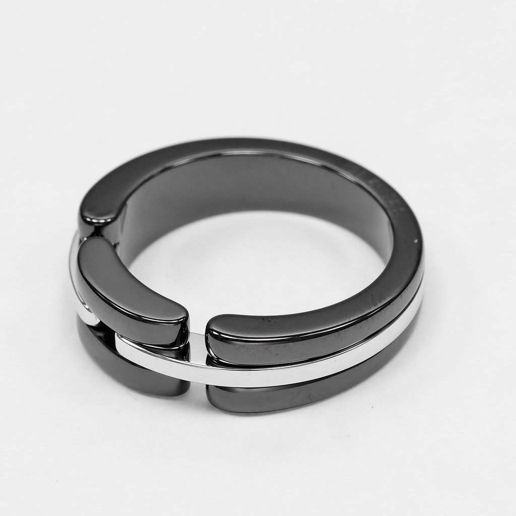 Chanel Ultra White Gold Ceramic Ring — view 6
