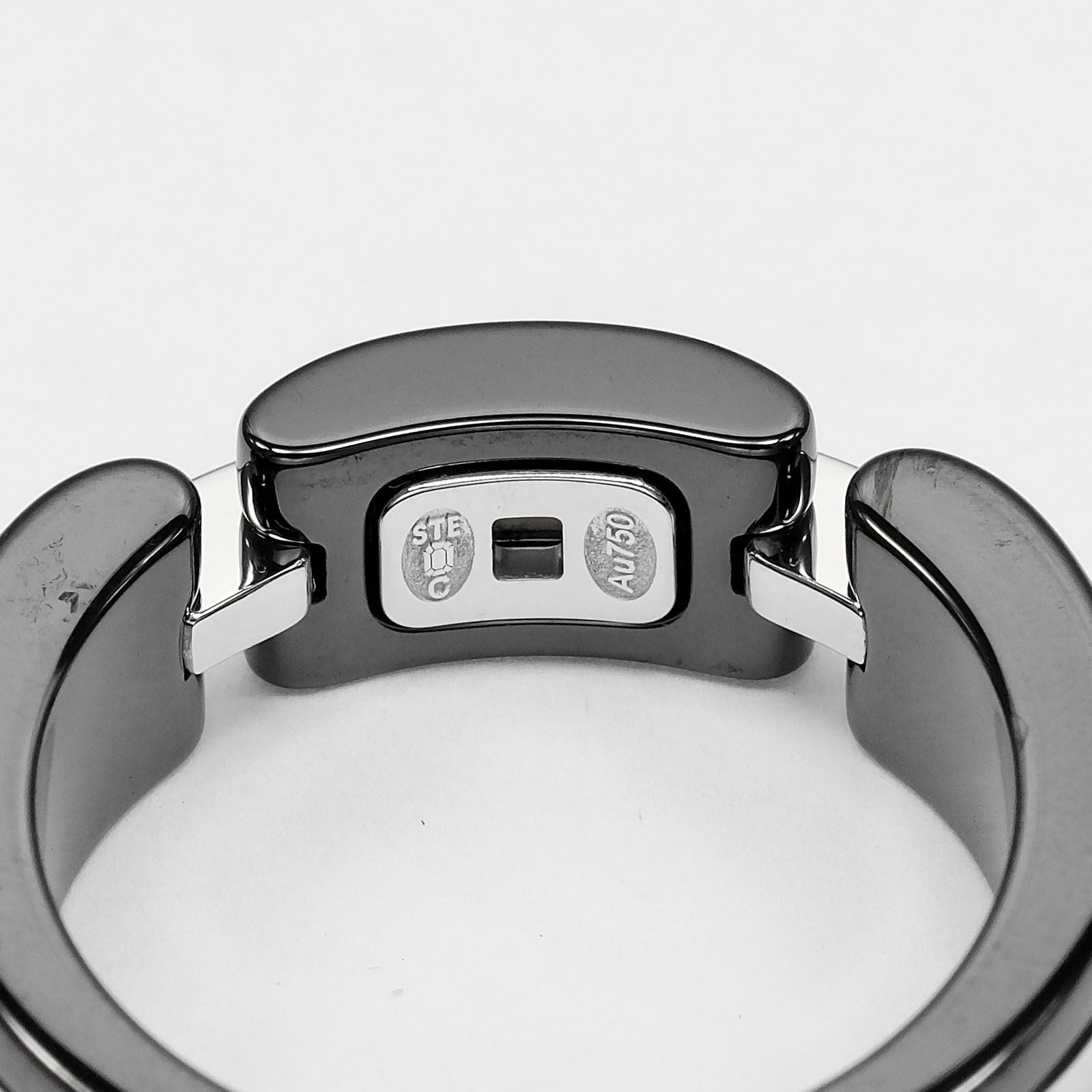 Chanel Ultra White Gold Ceramic Ring — view 4