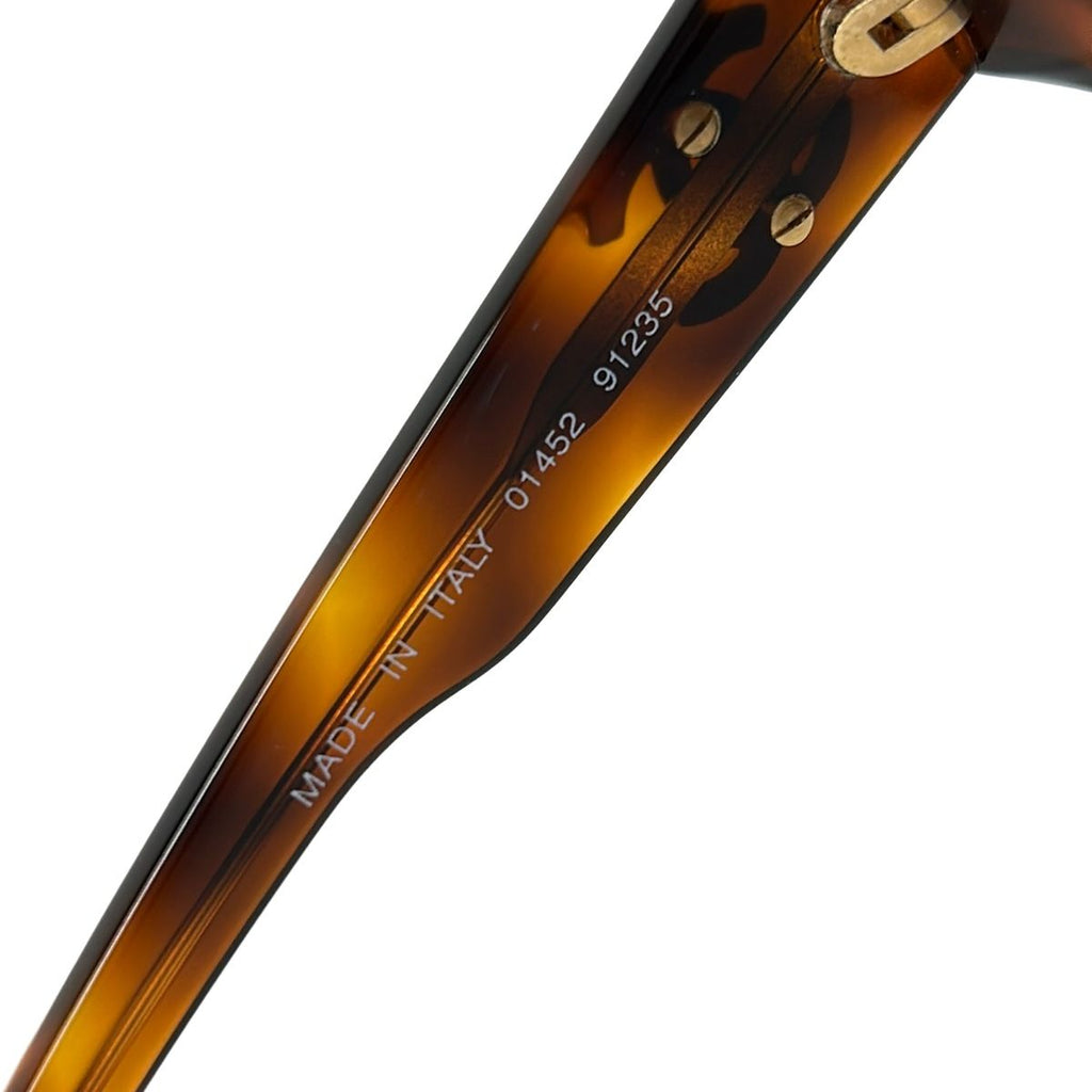 Chanel Sunglasses Black Brown CC Logo Eyewear — view 5