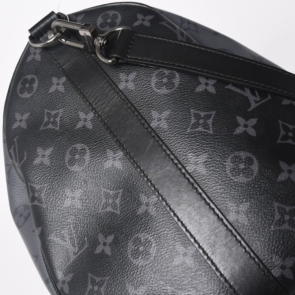 Louis Vuitton LV Keepall Bandouliere 50 Black Gray Silver — view 8