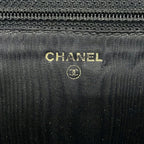 Chanel Wallet Black CC Logo Gold Zip Around — view 5