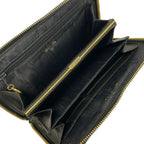 Chanel Wallet Black CC Logo Gold Zip Around — view 3
