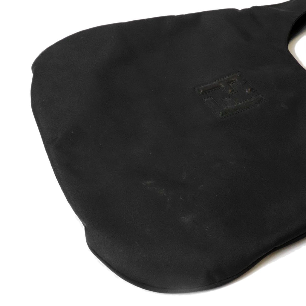 Fendi FF Logo Shoulder Bag Hobo Nylon Black — view 6