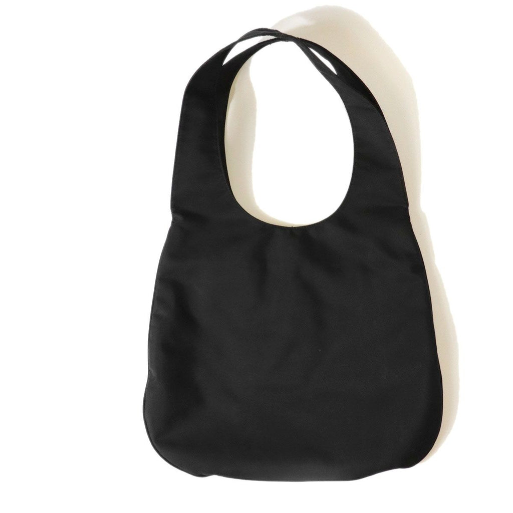 Fendi FF Logo Shoulder Bag Hobo Nylon Black — view 2