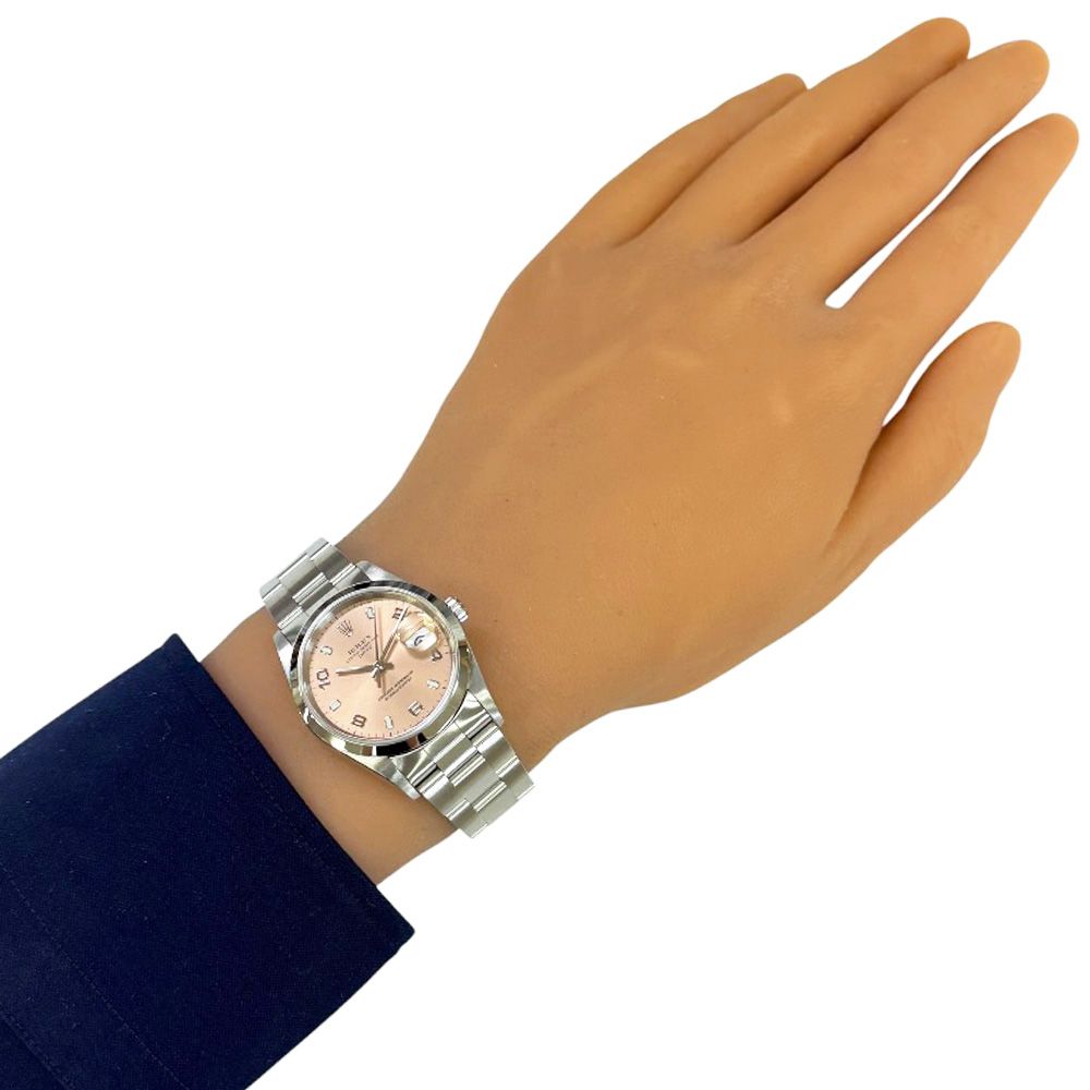 Rolex Date Oyster Perpetual Watch Stainless Steel Automatic Winding Overhauled — view 2