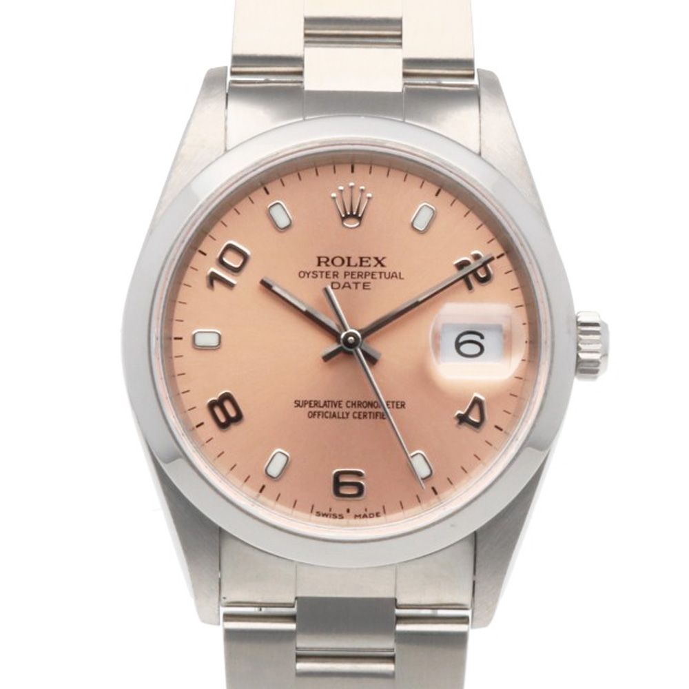 Rolex Date Oyster Perpetual Watch Stainless Steel Automatic Winding Overhauled