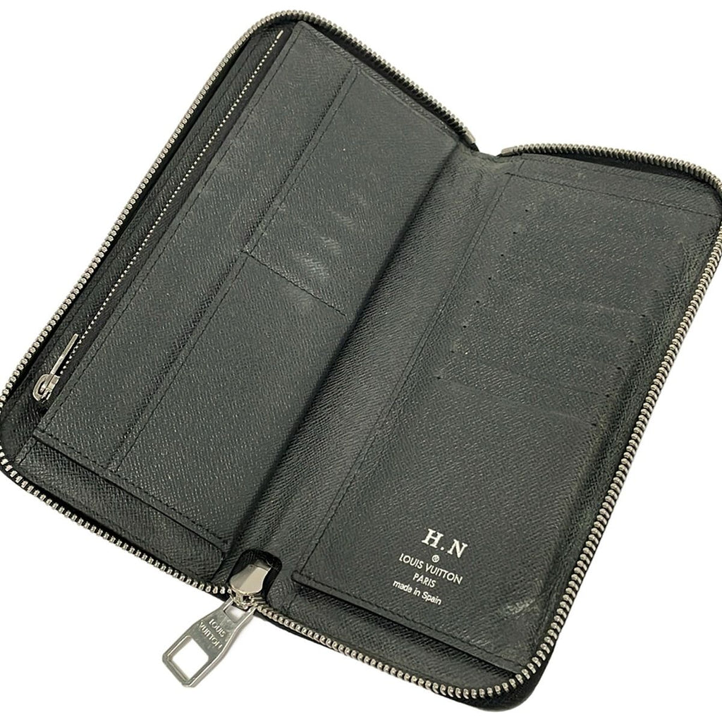 Louis Vuitton Wallet Taiga Zippy Vertical Ardoise Initial Leather — view 3