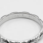 Chanel Quilted Small Platinum Ring — view 4