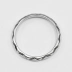 Chanel Quilted Small Platinum Ring — view 9