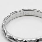 Chanel Quilted Small Platinum Ring — view 5