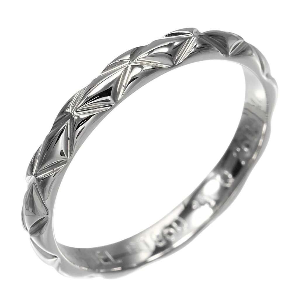 Chanel Quilted Small Platinum Ring