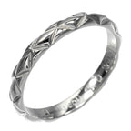 Chanel Quilted Small Platinum Ring