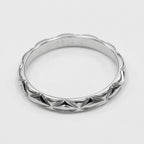Chanel Quilted Small Platinum Ring — view 6