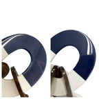 Hermes Horn Navy White Brown Buffalo Necklace — view 6
