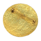 Chanel CC Logo Vintage Gold Plated Brooch — view 2