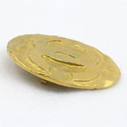 Chanel CC Logo Vintage Gold Plated Brooch — view 4
