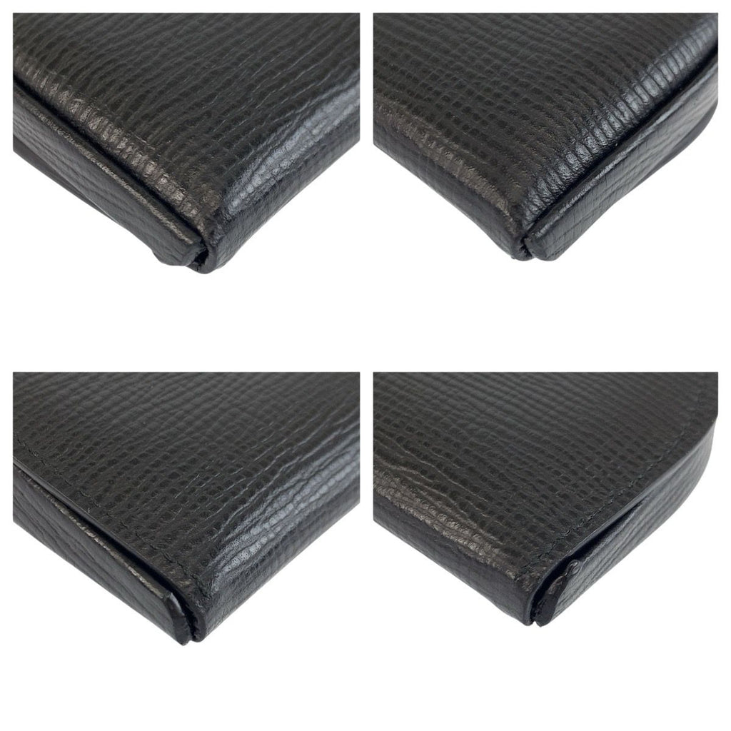 Loewe Vintage Black Silver Leather Coin Purse — view 8