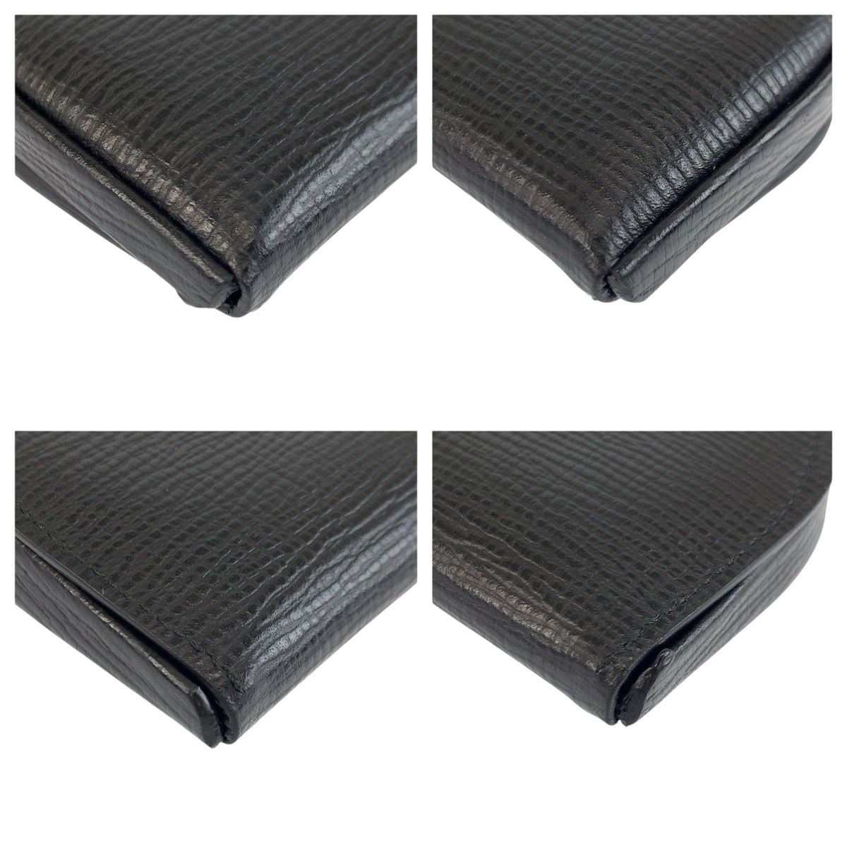 Loewe Vintage Black Silver Leather Coin Purse — view 8