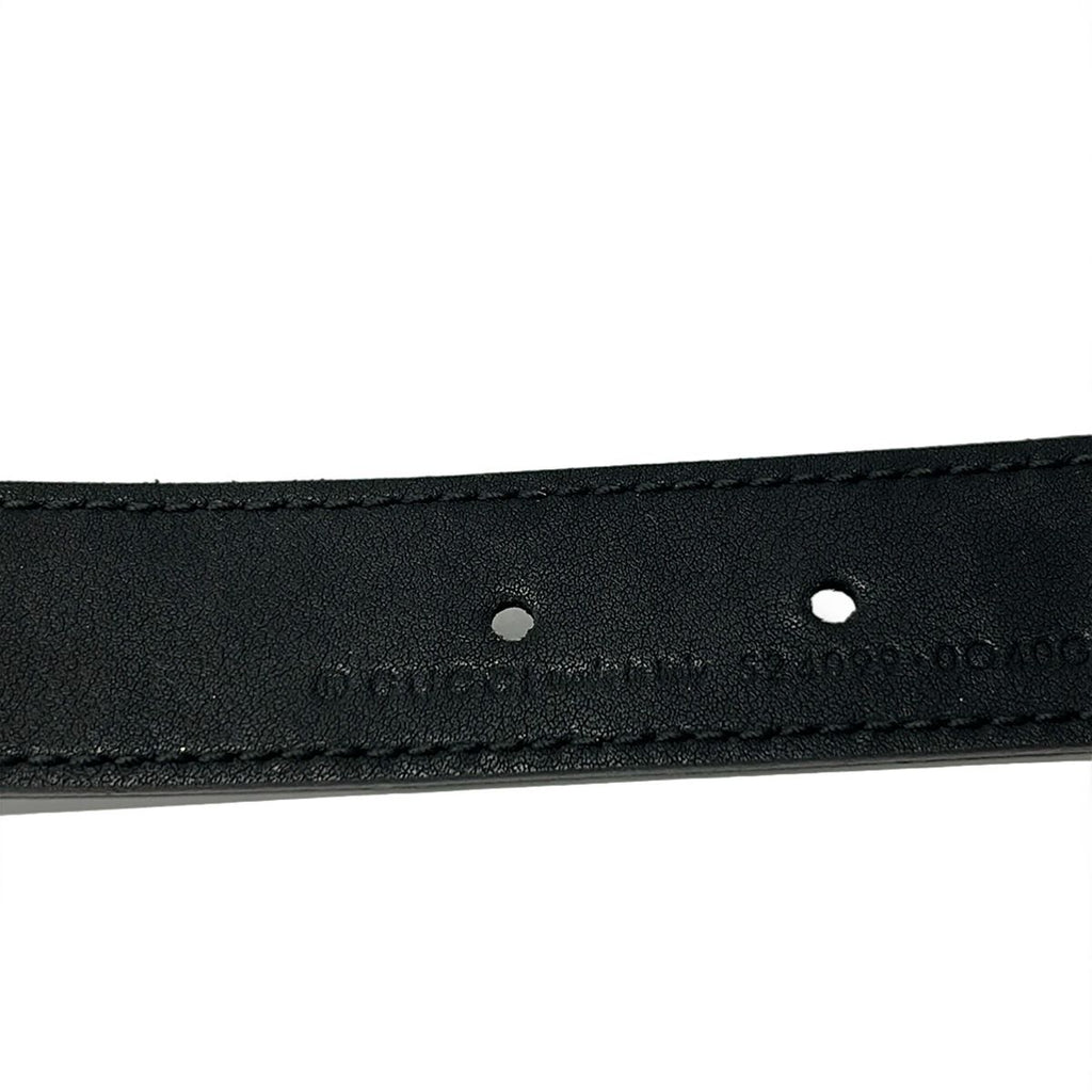 Gucci Belt 75 30 Black Gold Double Leather — view 4