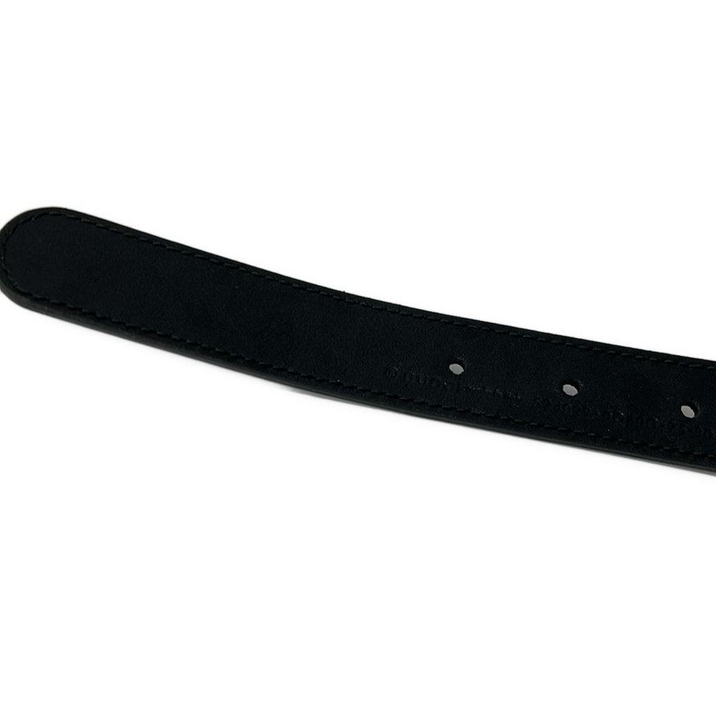 Gucci Belt 75 30 Black Gold Double Leather — view 6