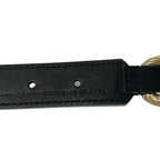 Gucci Belt 75 30 Black Gold Double Leather — view 5