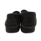 Hermes Loafers Shoes Logo Leather 41 Black — view 5