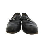 Hermes Loafers Shoes Logo Leather 41 Black — view 4