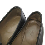 Hermes Loafers Shoes Logo Leather 41 Black — view 9