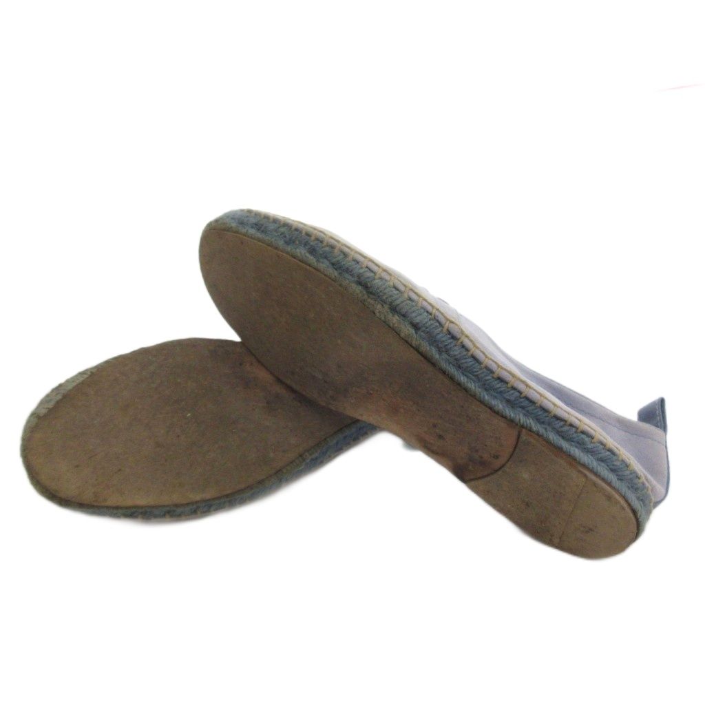 Hermes Slip on Shoes Espadrilles Suede 41 Light Blue — view 6