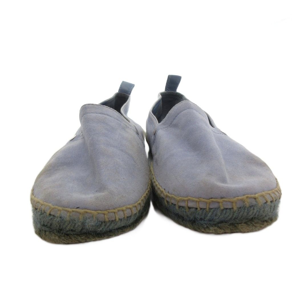 Hermes Slip on Shoes Espadrilles Suede 41 Light Blue — view 4