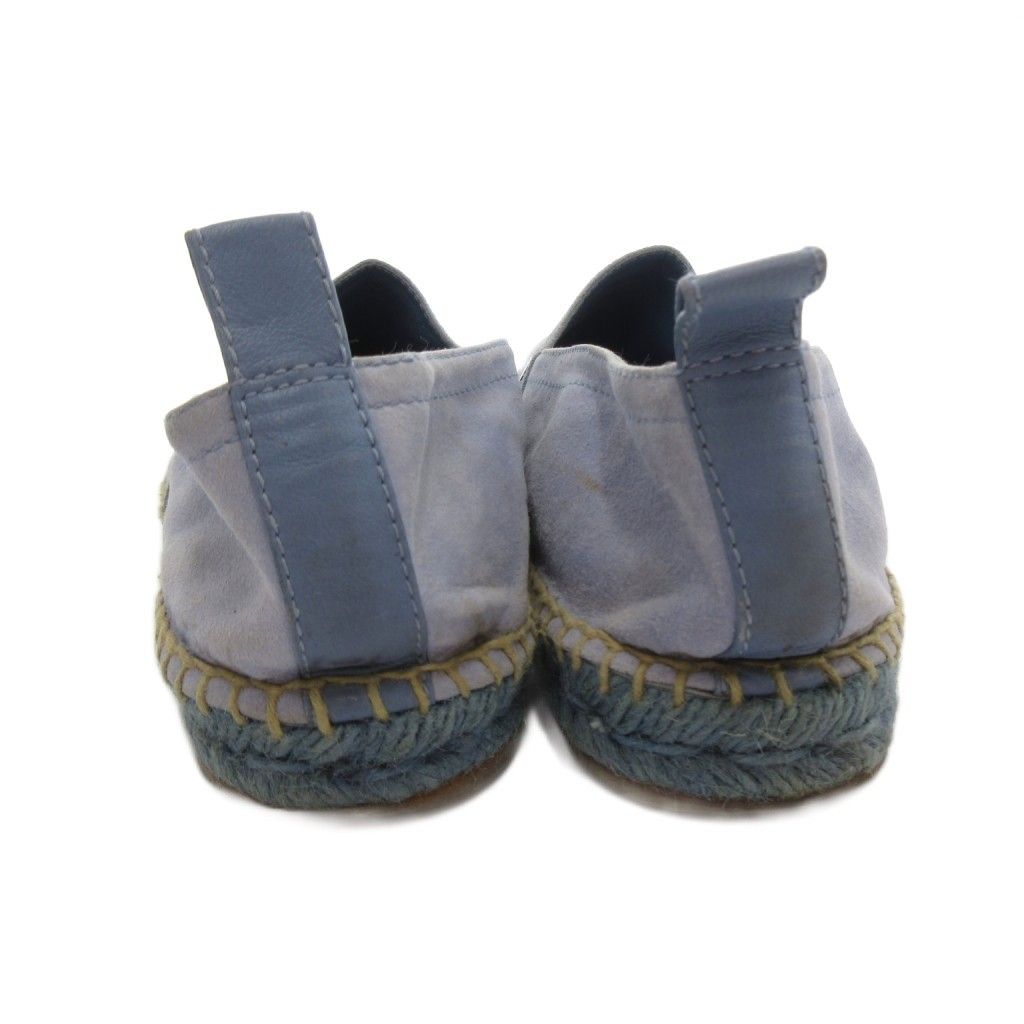 Hermes Slip on Shoes Espadrilles Suede 41 Light Blue — view 5
