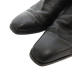 Gucci Short Boots GG Side Zip Leather 41.5 Black — view 3