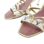 Louis Vuitton Sandals Monogram Strap Pin Heels Multicolor — view 3
