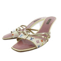 Louis Vuitton Sandals Monogram Strap Pin Heels Multicolor